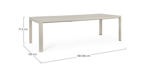 MESA EXTERIOR EXTENSIBLE KIPLIN 180/240X100