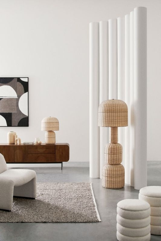 LÁMPARA DE PIE NATURAL SKKIM