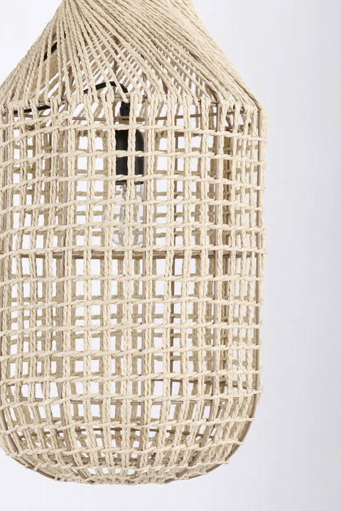 LÁMPARA COLGANTE BEIGE MALABO 132