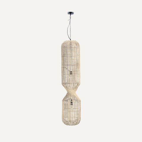 LÁMPARA COLGANTE BEIGE MALABO 132