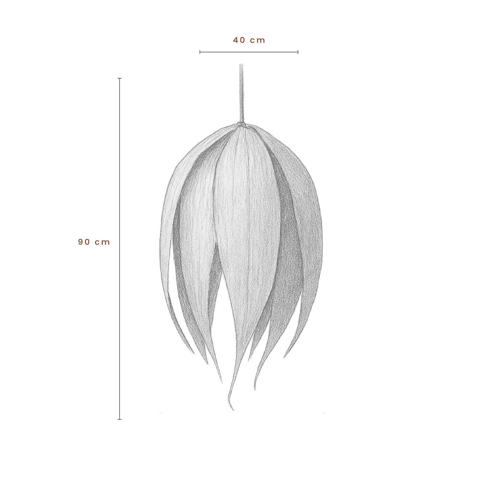 LÁMPARA COLGANTE COURO 8 LEAFS