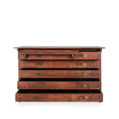 Mueble antiguo multicajones-4