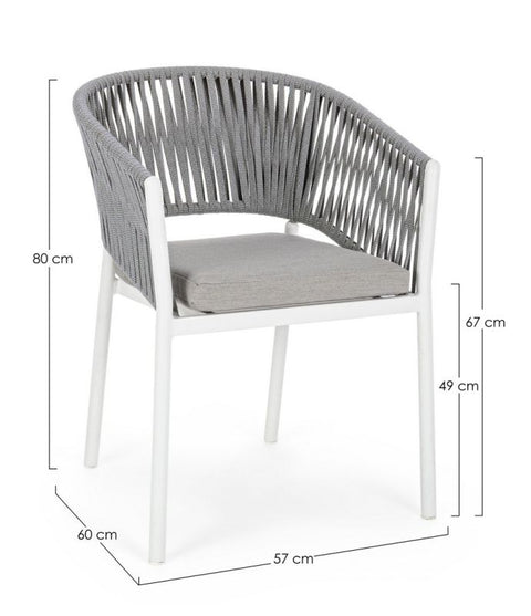 SILLA EXTERIOR FLORENCIA BLANCO