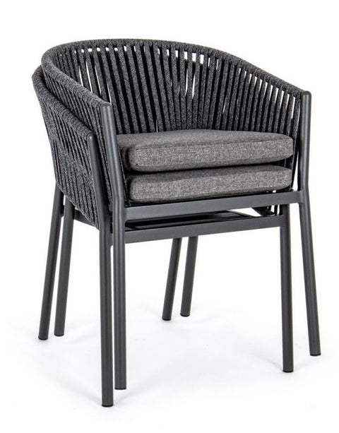 SILLA EXTERIOR FLORENCIA ANTRACITA