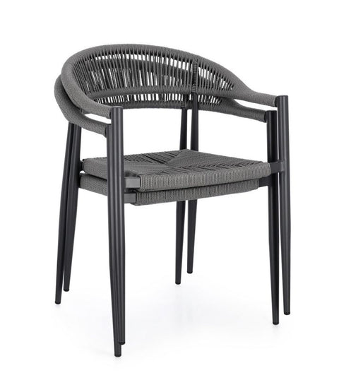 SILLA EXTERIOR JANDIA GRIS