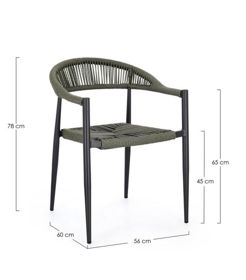 SILLA EXTERIOR JANDIA VERDE
