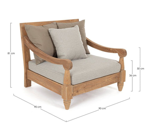 SILLÓN EXTERIOR BALI NATURAL