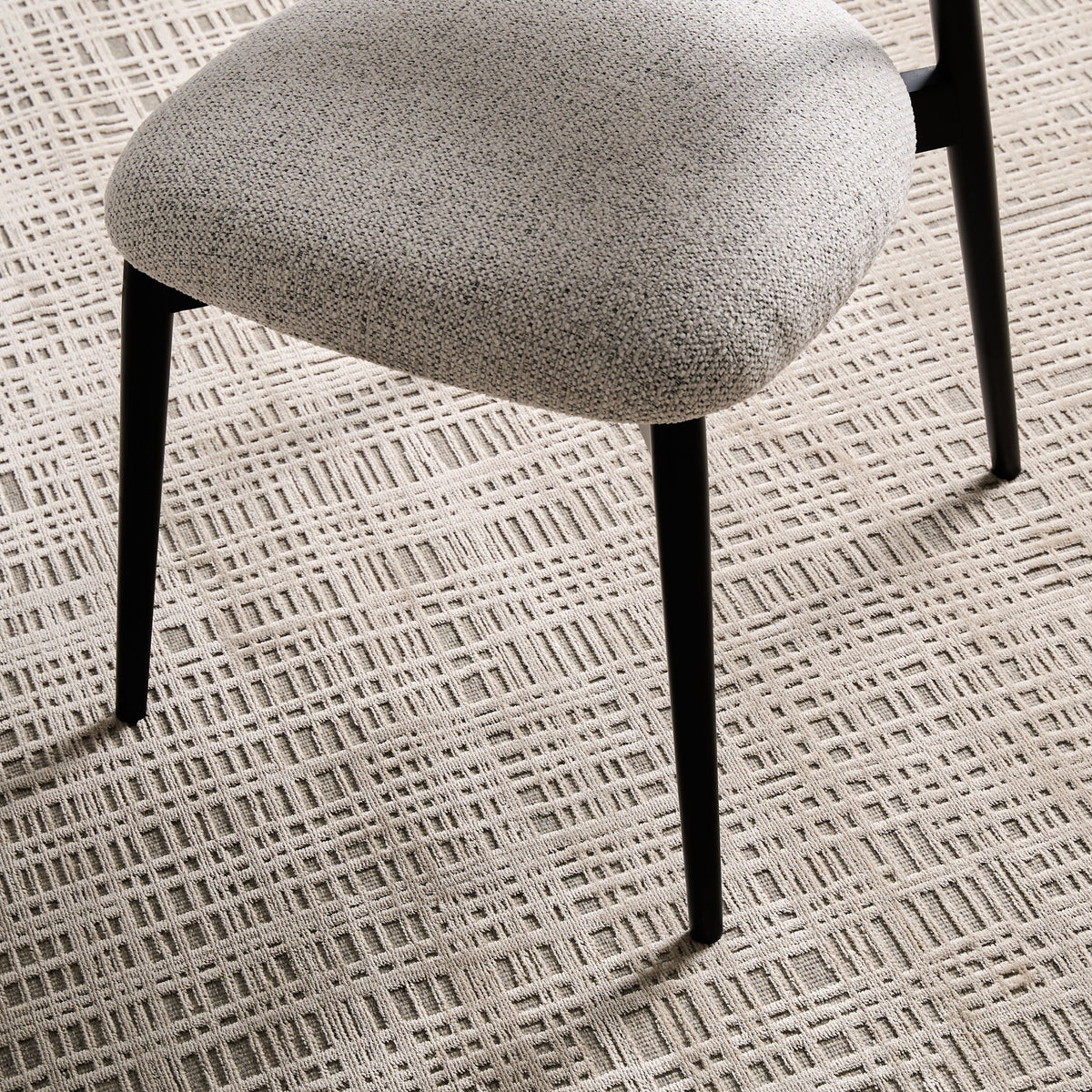 Alfombra Abantza — Viscosa gris
