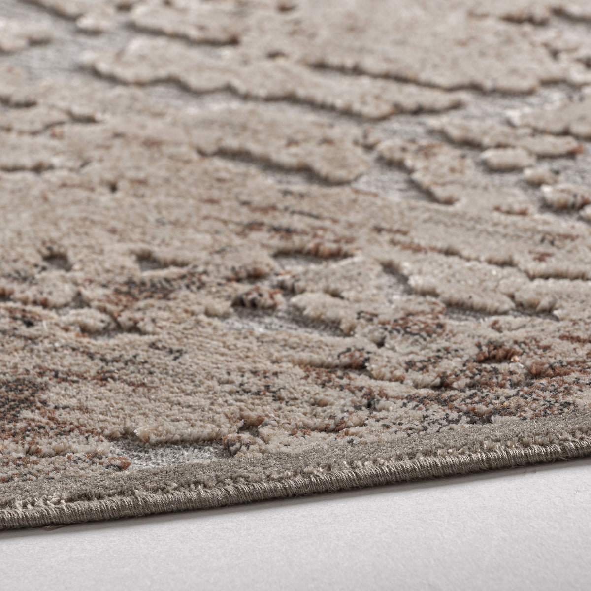 Alfombra Karen — Viscosa tonos en marrón