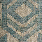 Alfombra Kozakura — Yute azul