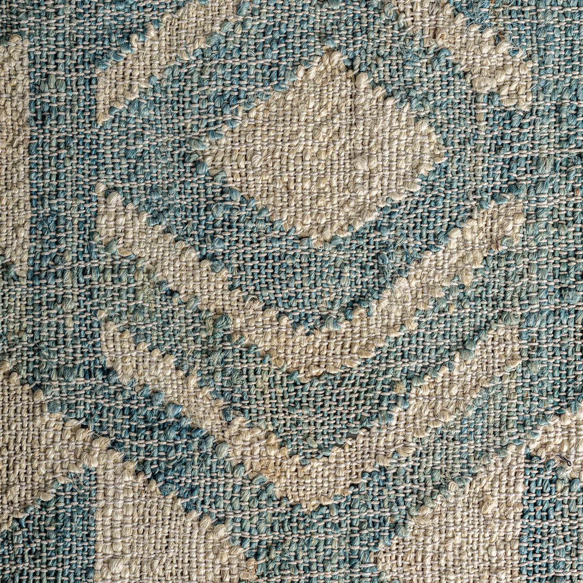 Alfombra Kozakura — Yute azul