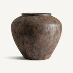 Ánfora Nira — Terracota marrón envejecido