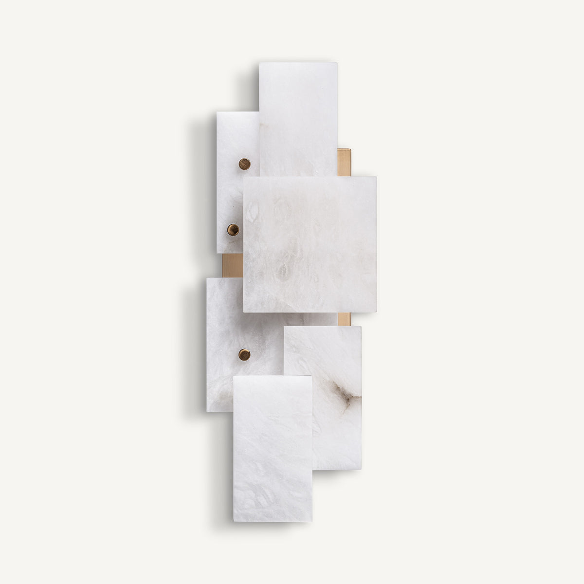 Aplique Chanya — Alabastro blanco
