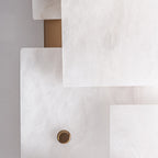 Aplique Chanya — Alabastro blanco