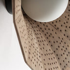 Aplique Jacquard — Madera de mango marrón