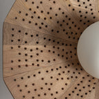 Aplique Jacquard — Madera de mango marrón