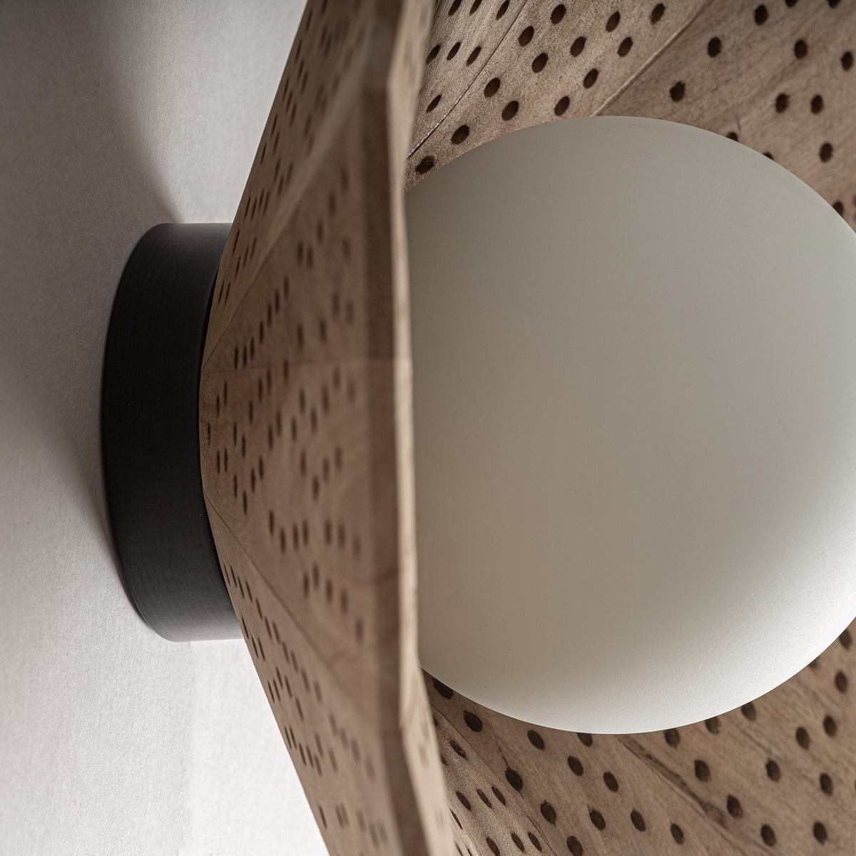 Aplique Jacquard — Madera de mango marrón