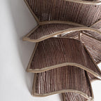 Aplique Thenny — Fibra natural marrón
