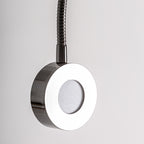Aplique Zark — Acero gris