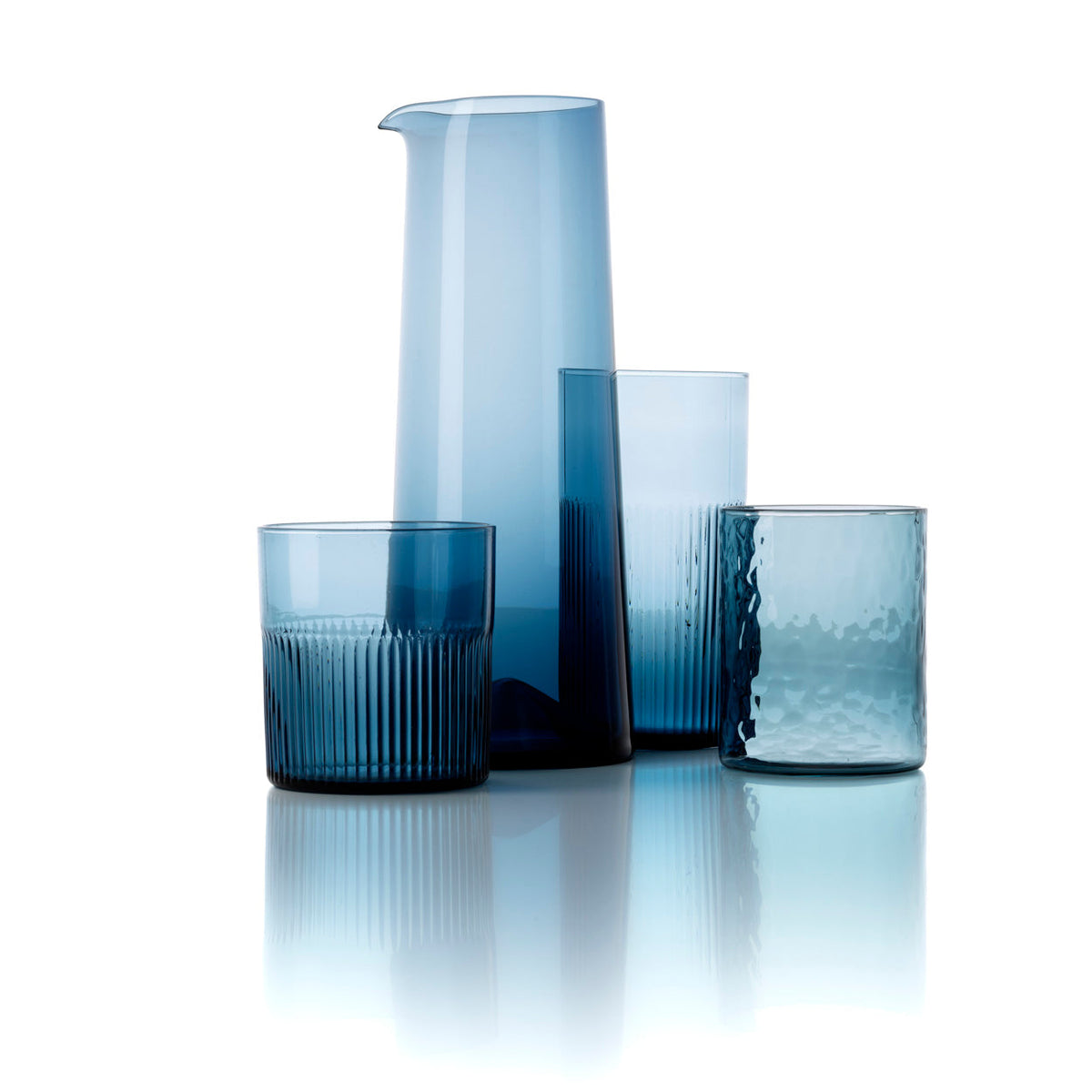 Vaso Azure Hammered High Tumbler