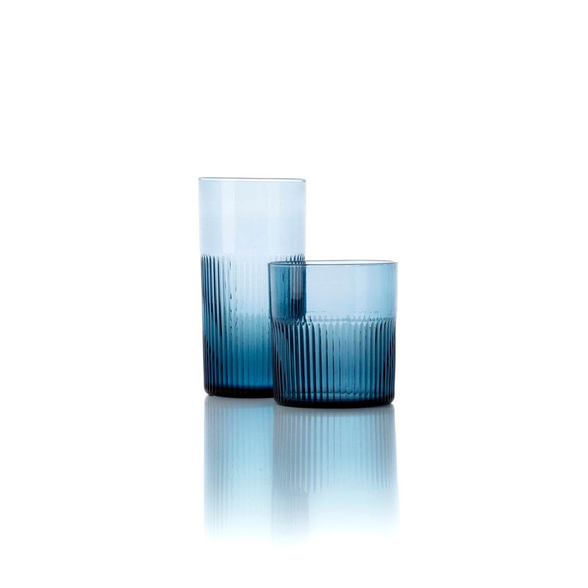 Vaso Azure Rippled High Tumbler