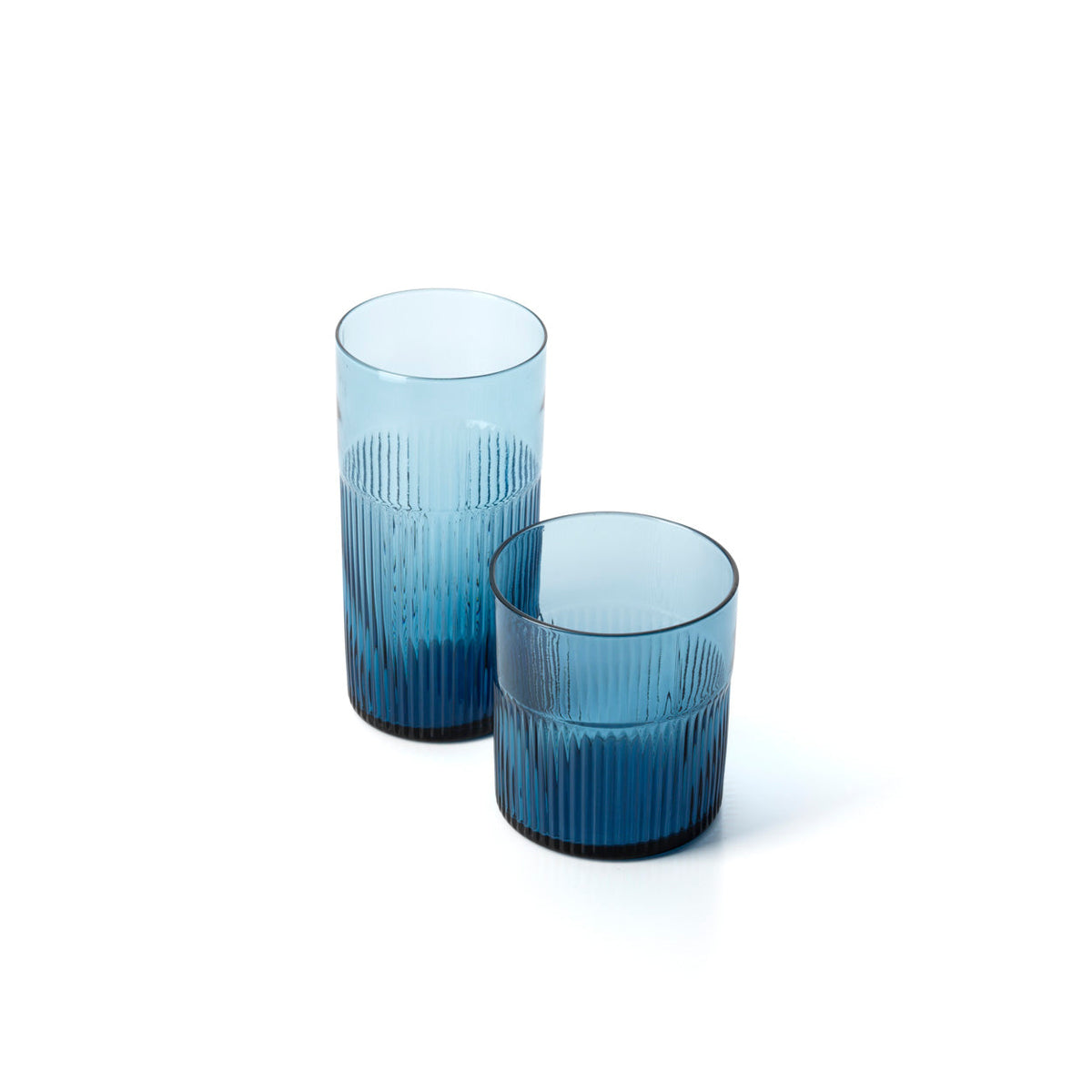 Vaso Azure Rippled High Tumbler