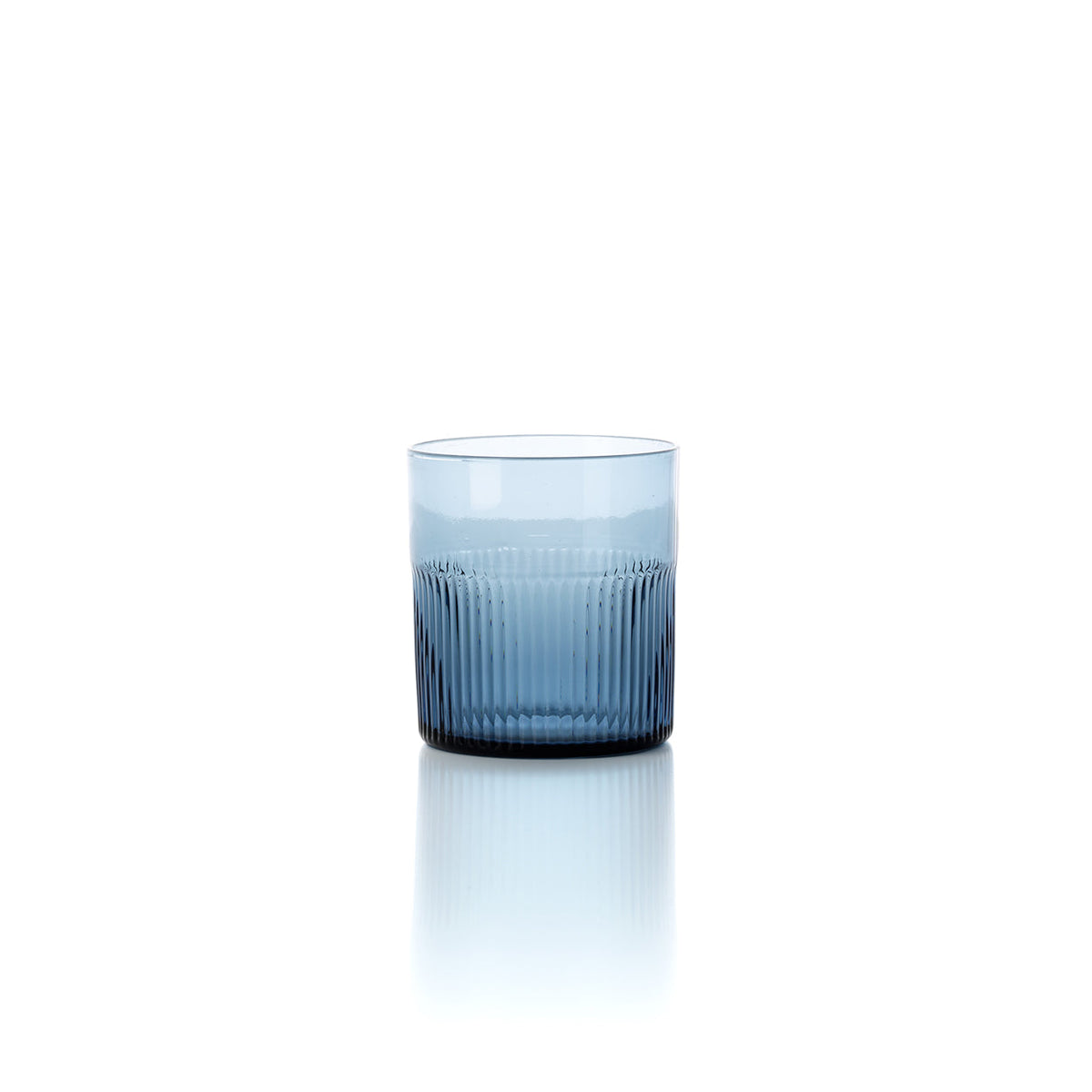 Vaso Azure Rippled Low Tumbler