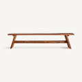 Banco Badai — Madera de mango marrón envejecido