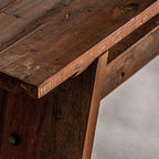 Banco Badai — Madera de mango marrón envejecido
