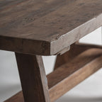 Banco Badai — Madera de mango reciclada marrón envejecido