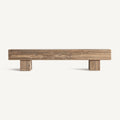 Banco Bergle — Madera de teca reciclada marrón