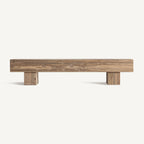 Banco Bergle — Madera de teca reciclada marrón