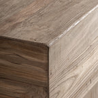 Banco Bergle — Madera de teca reciclada marrón