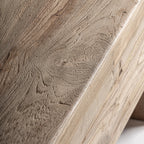 Banco Bergle — Madera de teca reciclada marrón