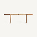 Banco Hallen — Madera de teca marrón