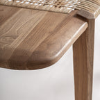 Banco Hallen — Madera de teca marrón