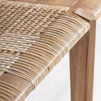 Banco Hallen — Madera de teca marrón