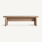 Banco Jacquard — Madera de mango marrón claro