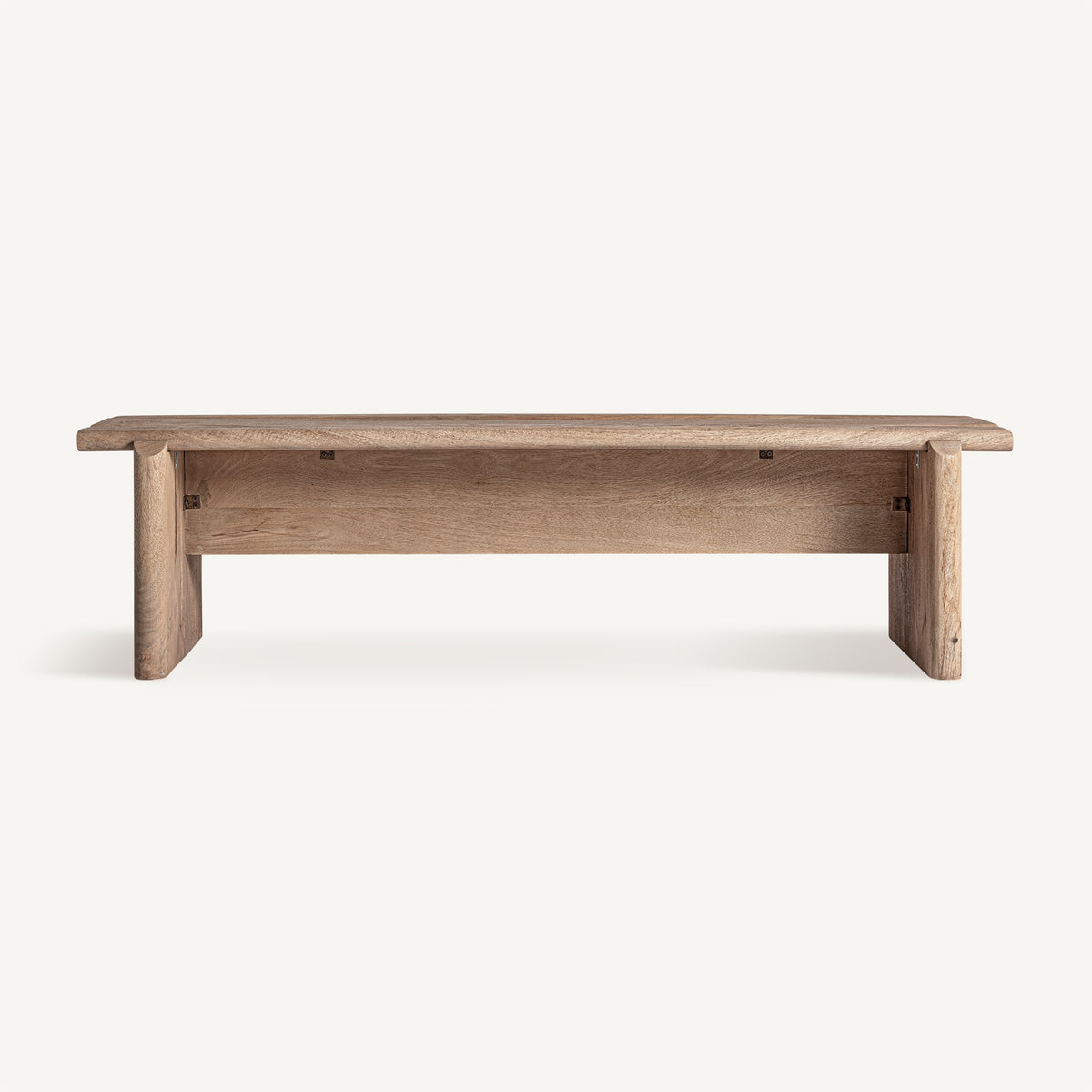 Banco Jacquard — Madera de mango marrón claro