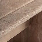 Banco Jacquard — Madera de mango marrón claro