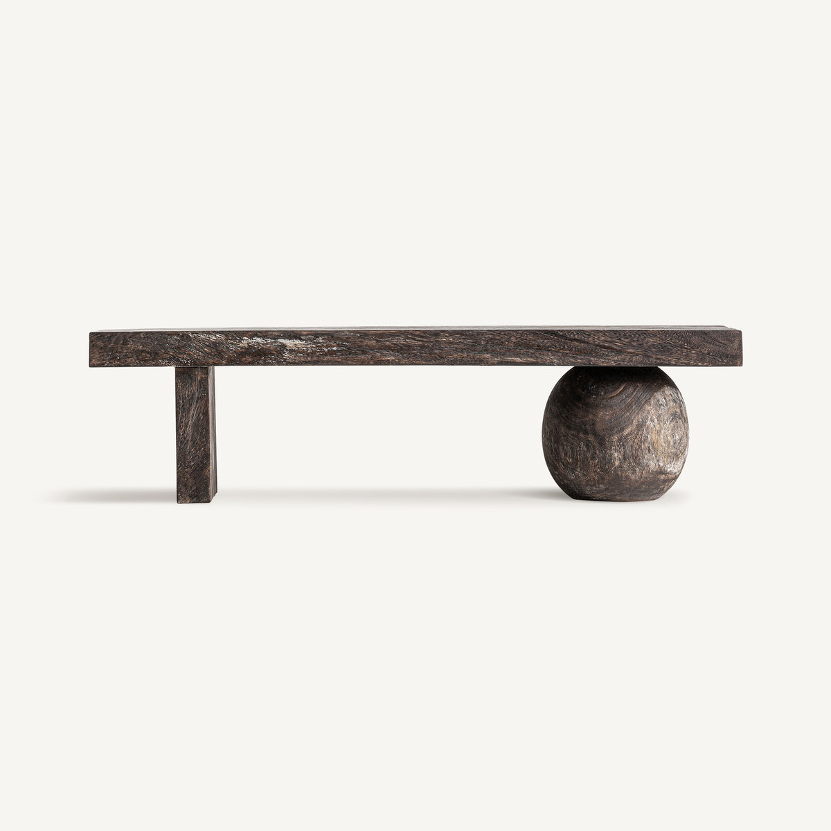 Banco Laoel — Madera suar marrón envejecido