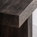 Banco Laoel — Madera suar marrón envejecido