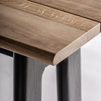 Banco Nara — Madera roble negro