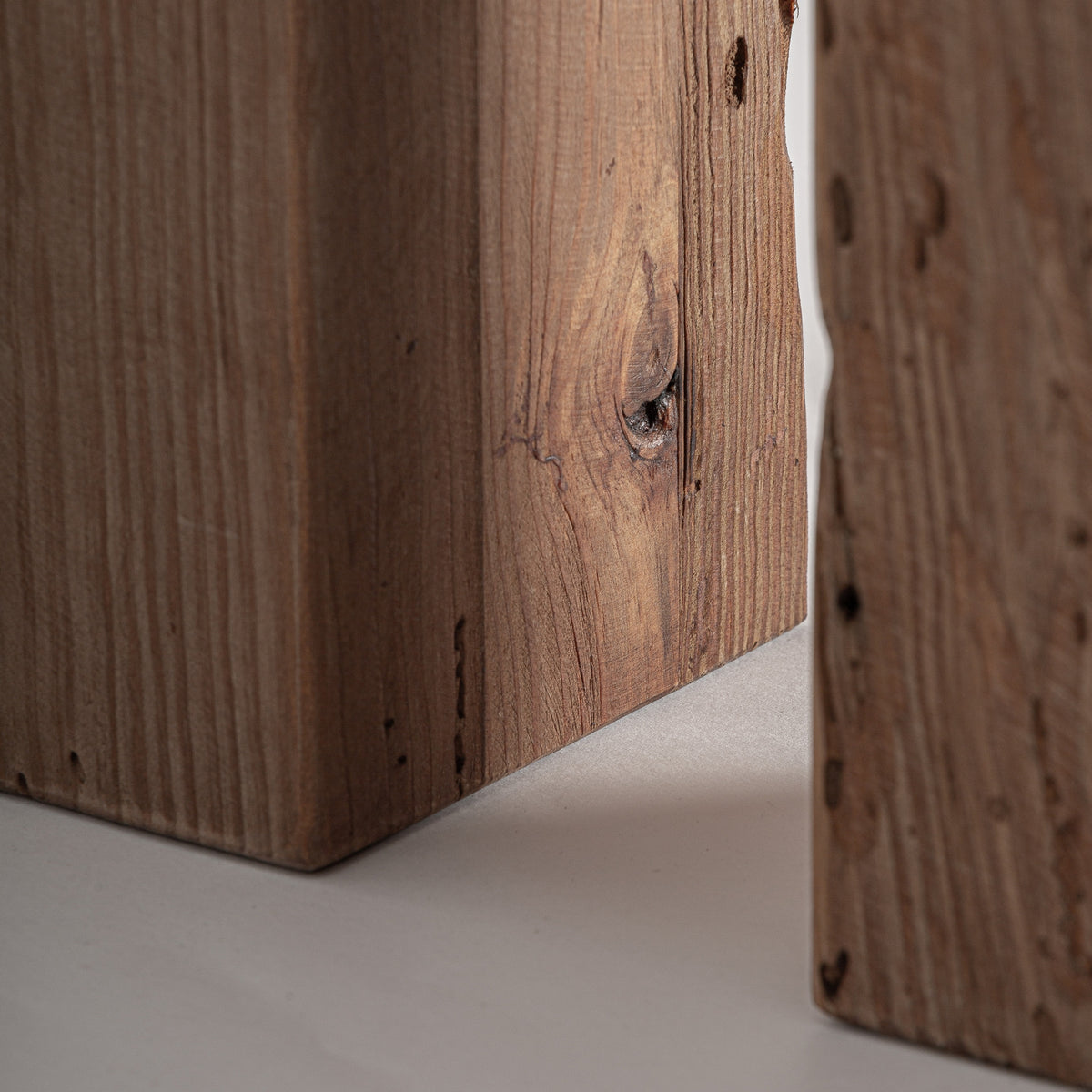 Banco Truel — Madera de pino reciclado marrón envejecido