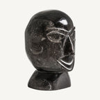 Busto Belle — Madera petrificada marrón envejecido