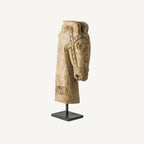 Busto Caballo — Madera antigua marrón envejecido