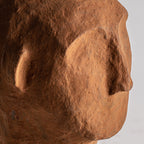 Busto Jam — Papel maché marrón