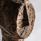 Busto Jam — Papel maché marrón