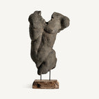Busto Man — Terracota gris envejecido
