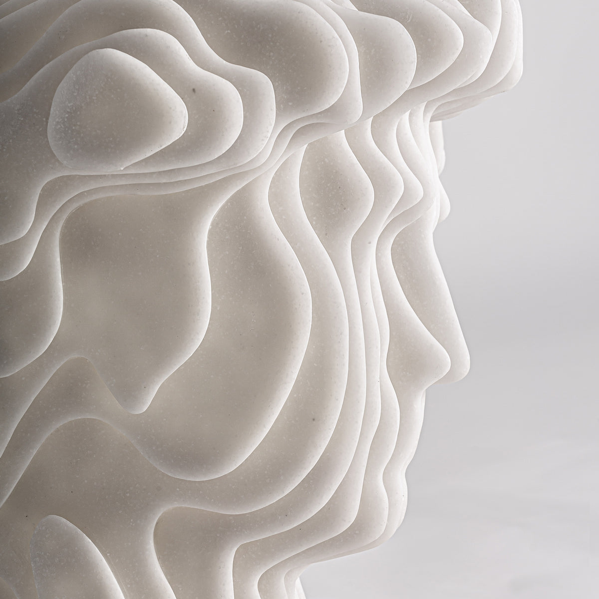 Busto Maya — Resina gris